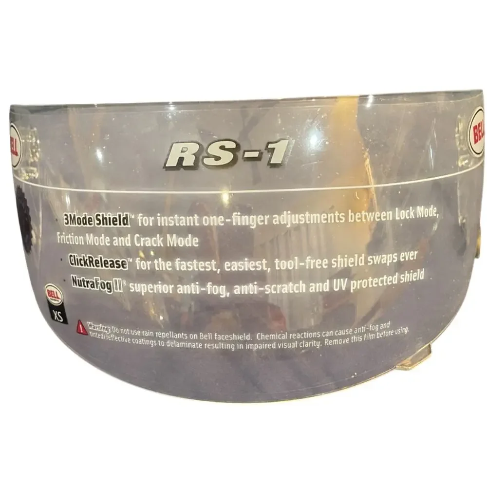 Bell Click Release Shield Clear - Revolver, RS-1 - Size XS
